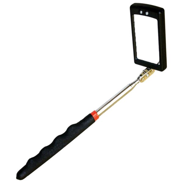 Telescopic Light Inspection Mirror With 2 Bright LED Grip Extends 29-87cm