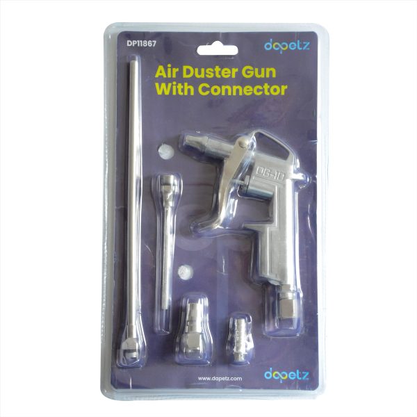 Air Compressor Duster Gun Compressed Air Blow Gun Tool 3 Heads, 2 connectors - Dapetz