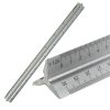 30cm Triangular Aluminium Tri Scale Metal Ruler Architects Engineers Rule 12"
