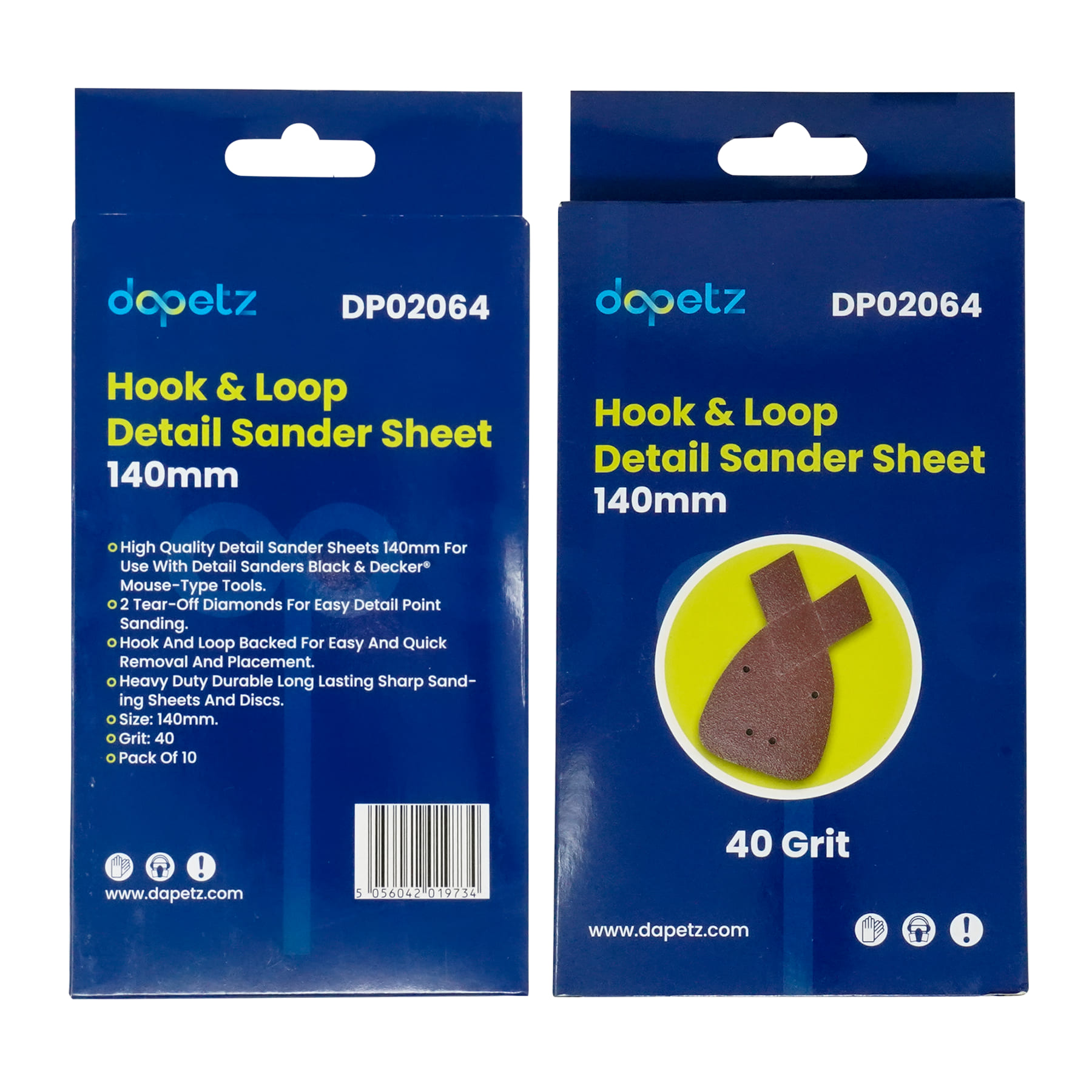 40 Grits Mouse Sanding Sheets Hook & Loop Sander Pads 4-Holes Sand Paper 10PCS - Image 11