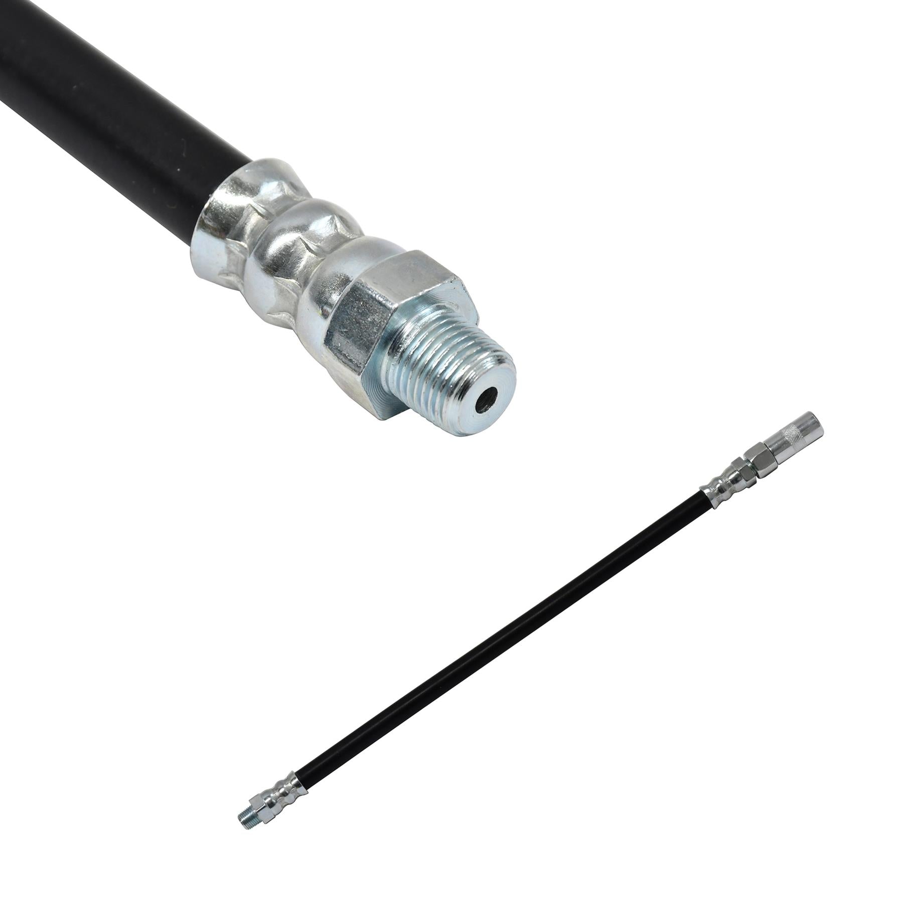 Delivery Hose Grease Gun Connector Flexible 300mm Long Chrome Plate Nozzle - Image 10