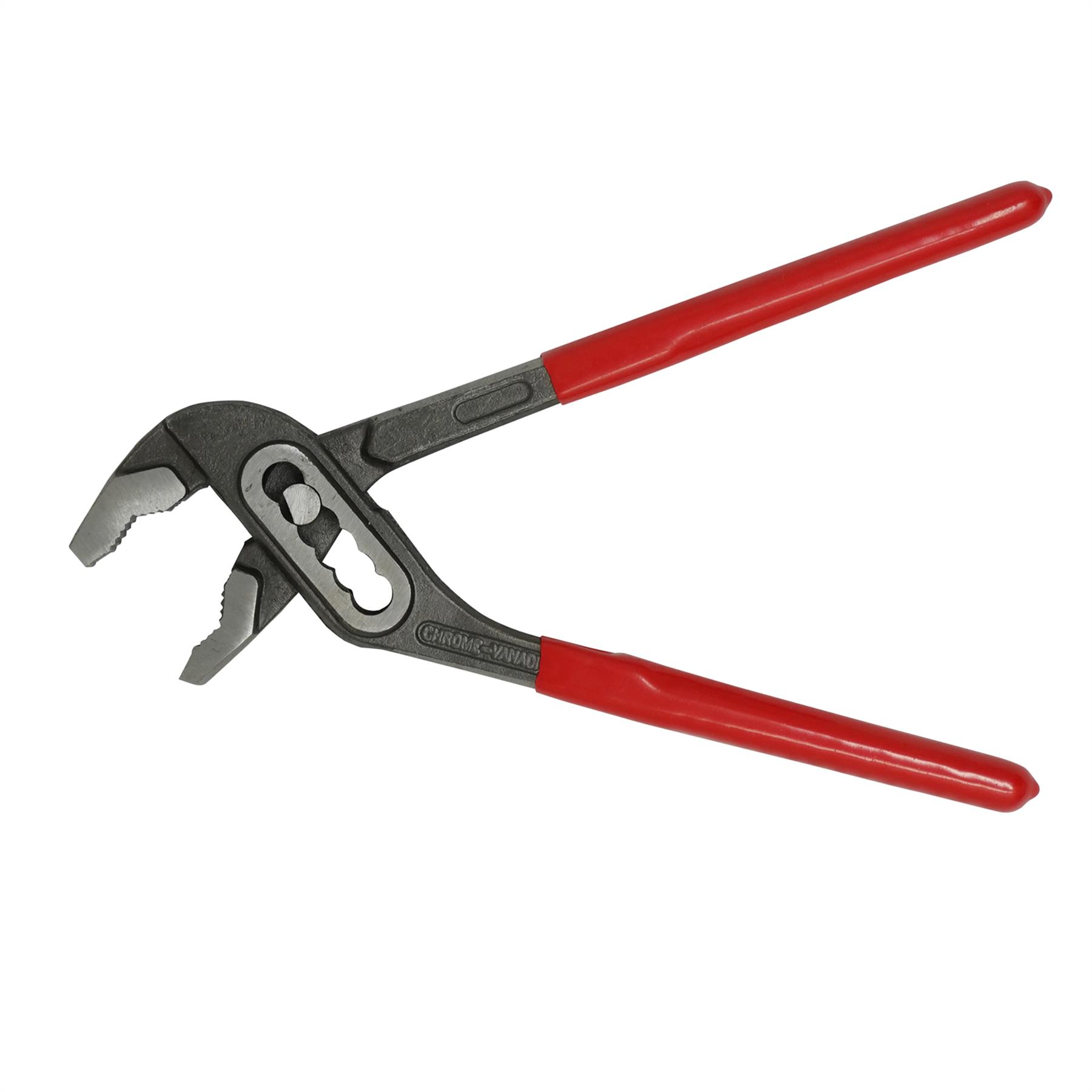 8" 200mm Plumbers Slim Jaw Waterpump Pipe Wrench Pliers Grips Pump Chrome - Image 7