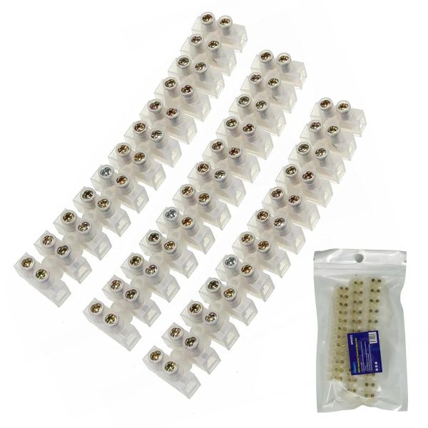 36Pc Electrical Block Strip Cable Wire Connectors 3A 5A 10 Amp Terminal Block UK