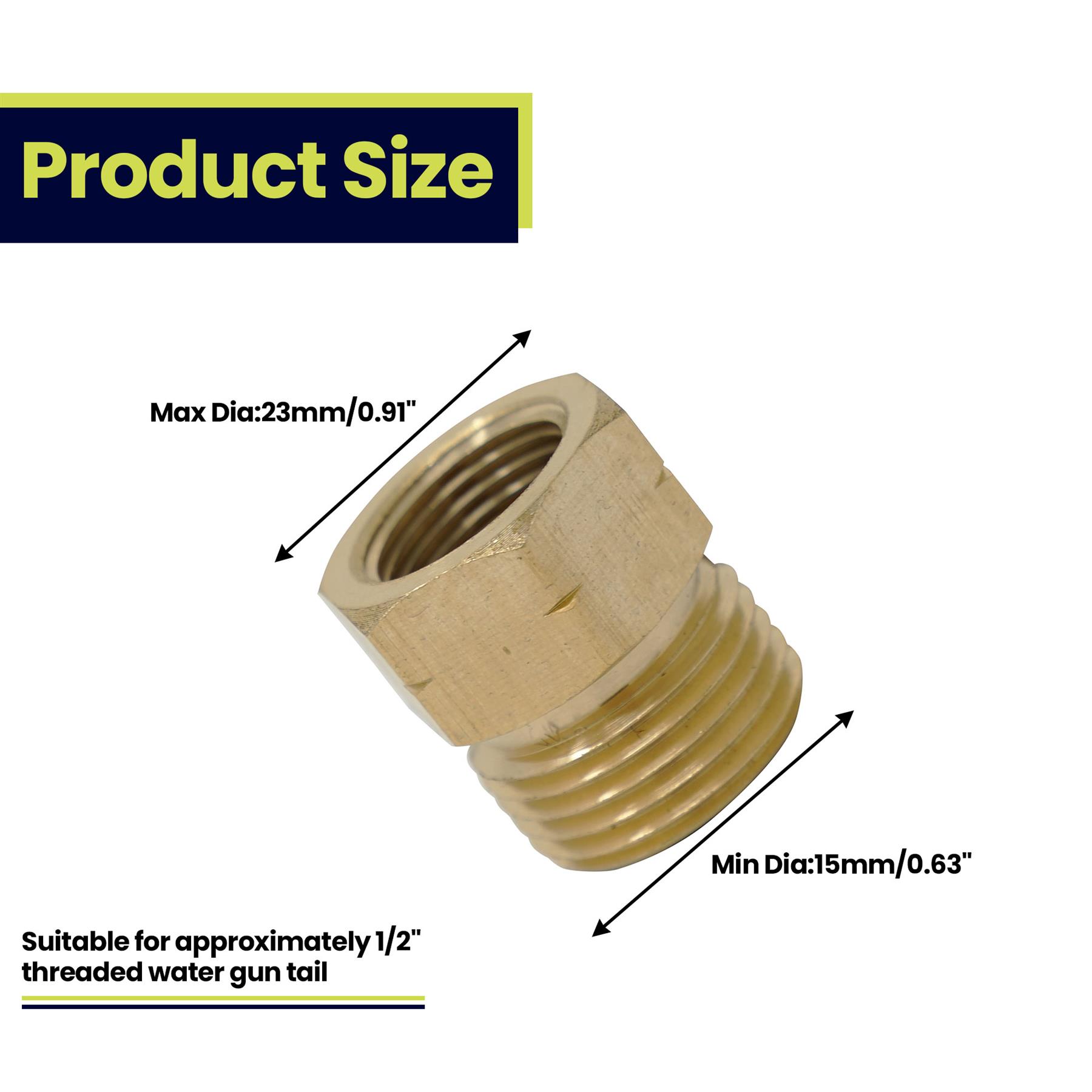 Gas Hose Connector Converter Converts 21.8-14 to G 3/8-19 - Image 4