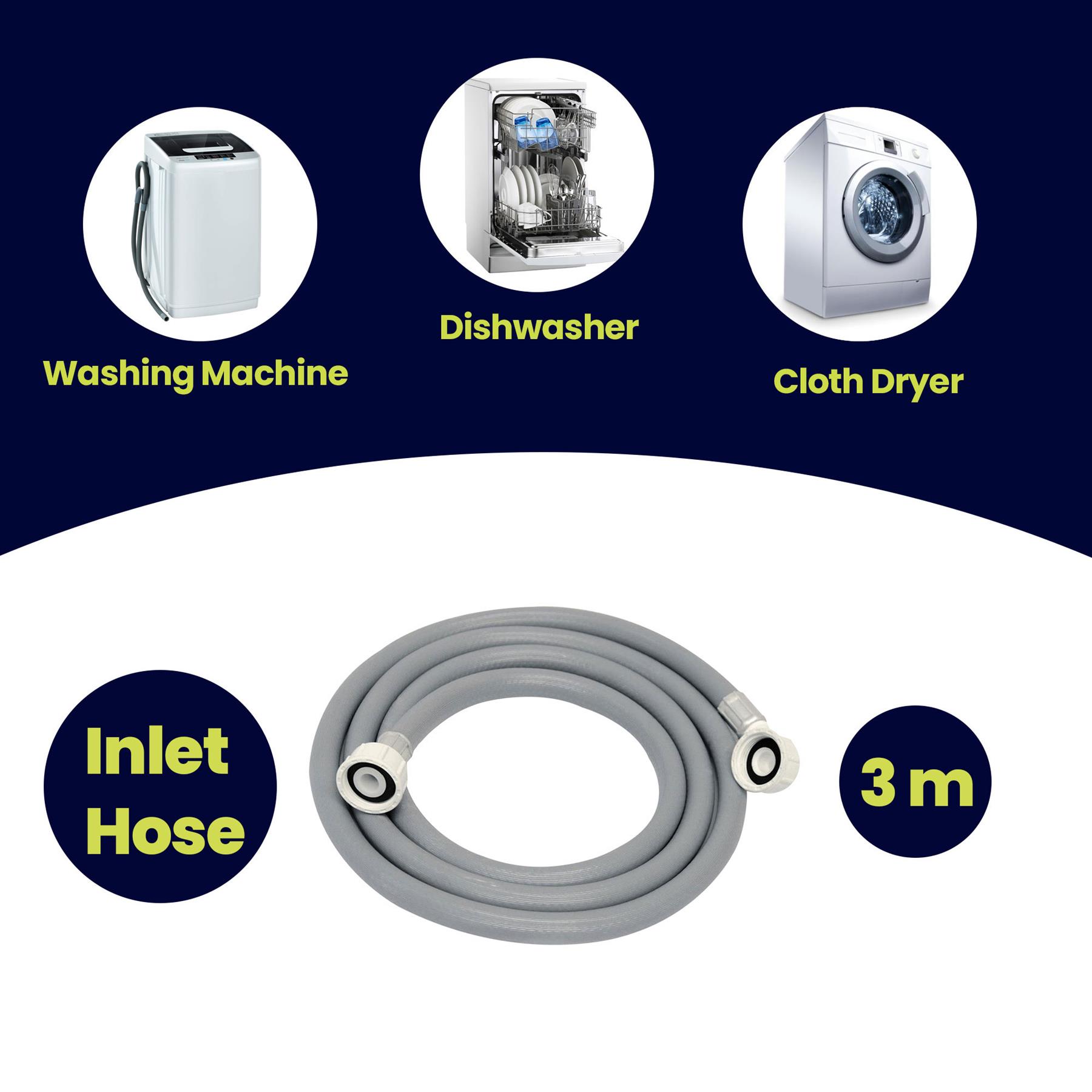 3M Washing Machine Dishwasher Water Inlet Fill Hose Feed Pipe Extension PVC - Image 7