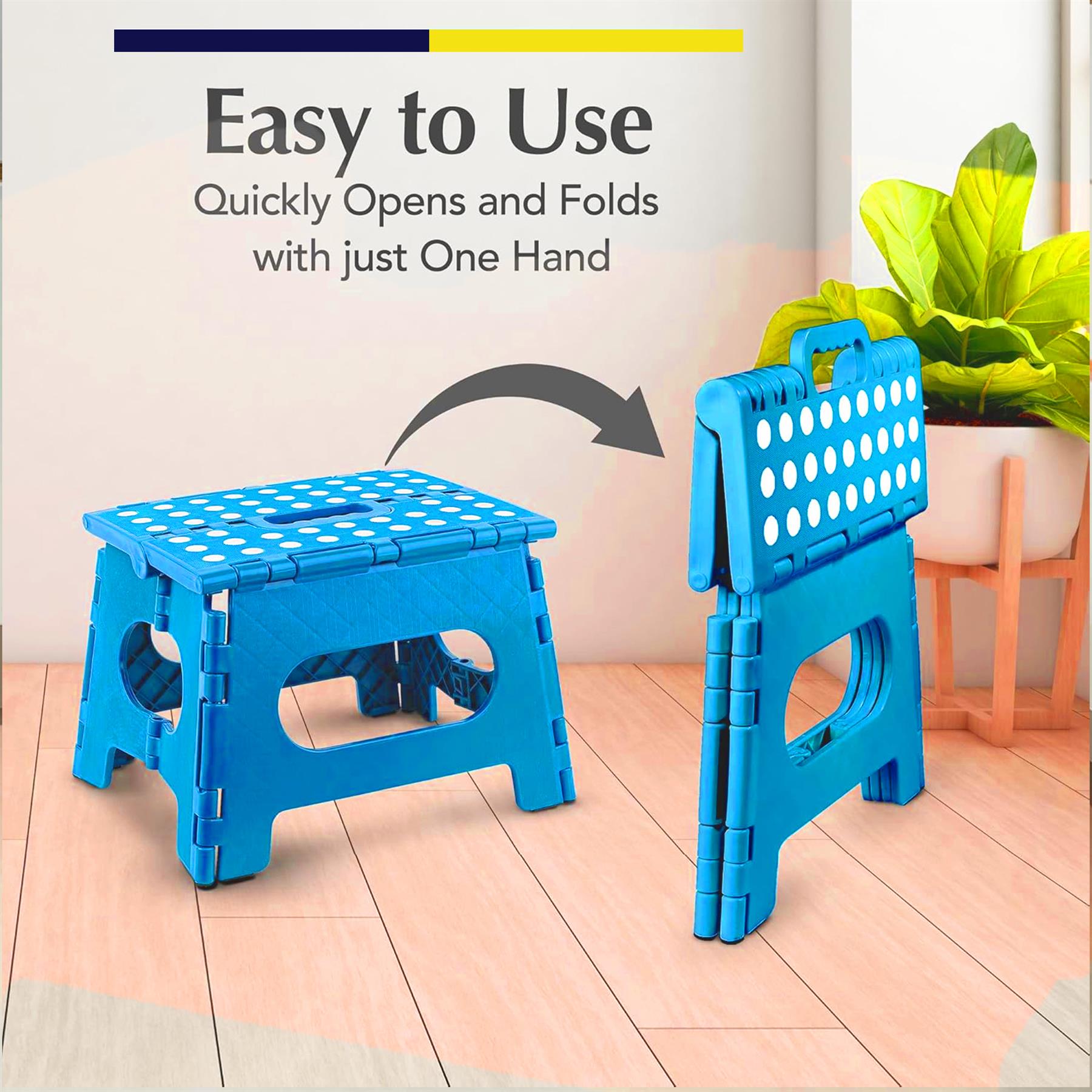 Folding Step Stool Large 150KG Capacity Multi-Purpose for Home & Kitchen - Image 3