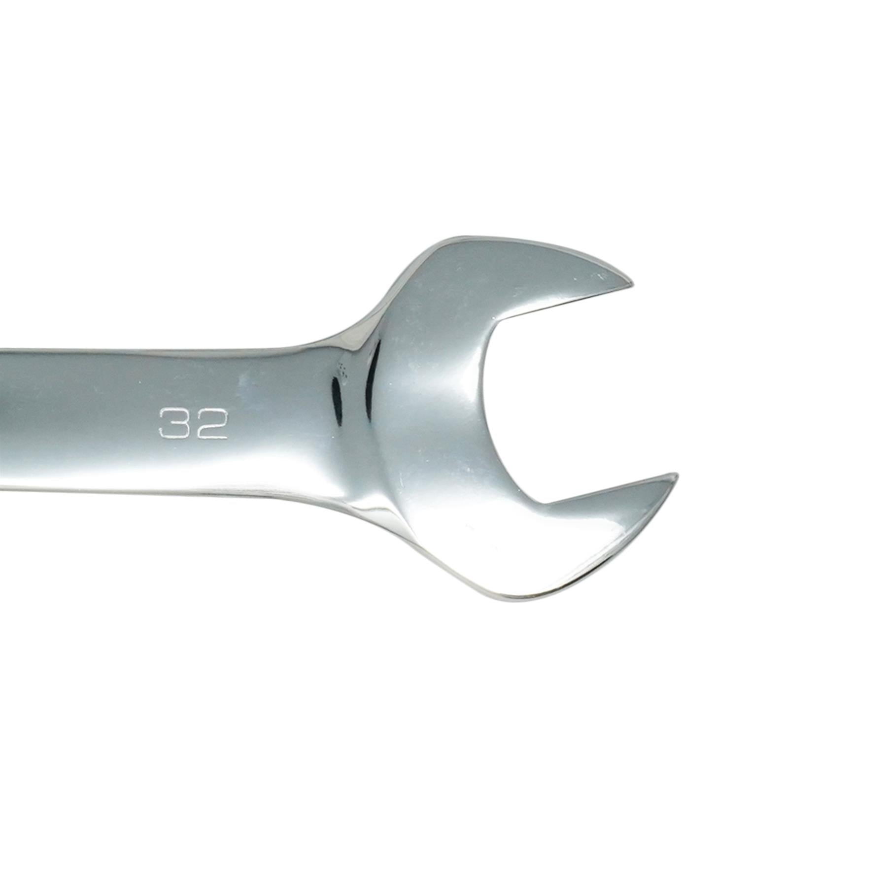 Fixed Head Combination Spanner Open Ended 30mm x 32mm Metric Polished CRV Garage - Image 9