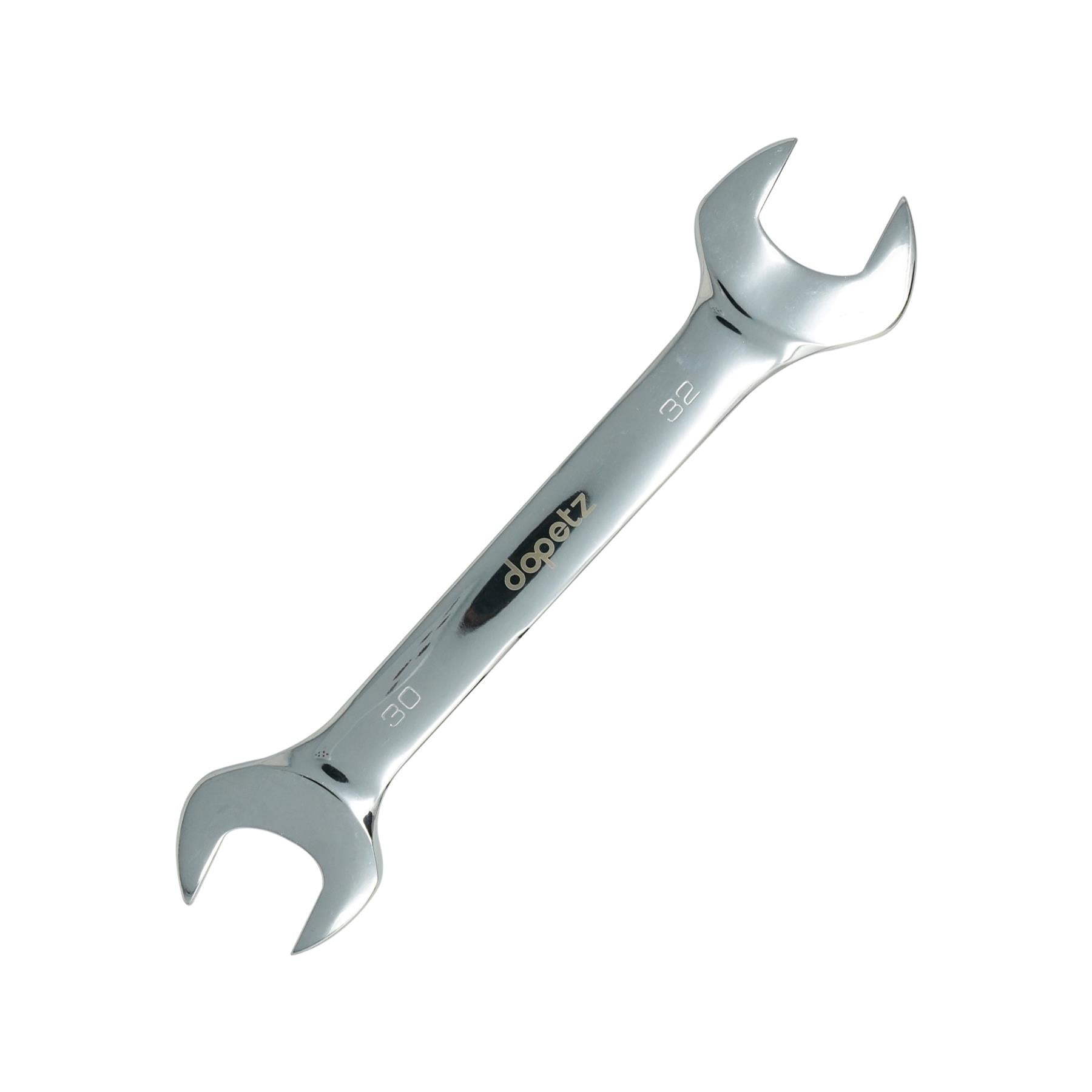 Fixed Head Combination Spanner Open Ended 30mm x 32mm Metric Polished CRV Garage - Image 8