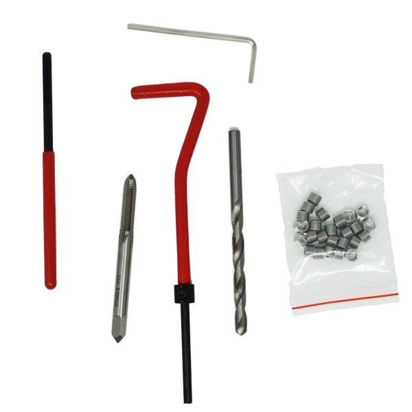 Helicoil Thread Repair Kit M5 X 0.8 X 6.7mm Spare Insert Taps & Drill 25 Pc