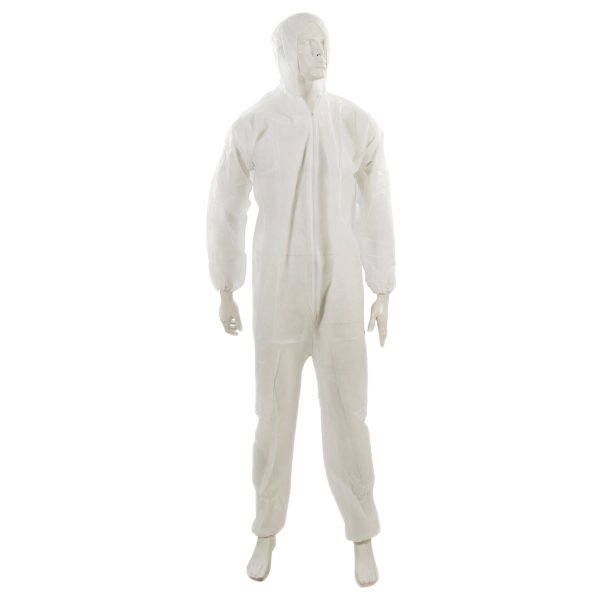 Disposable Paper Suit Protective Overall Coveralls Large 175cm 69" New