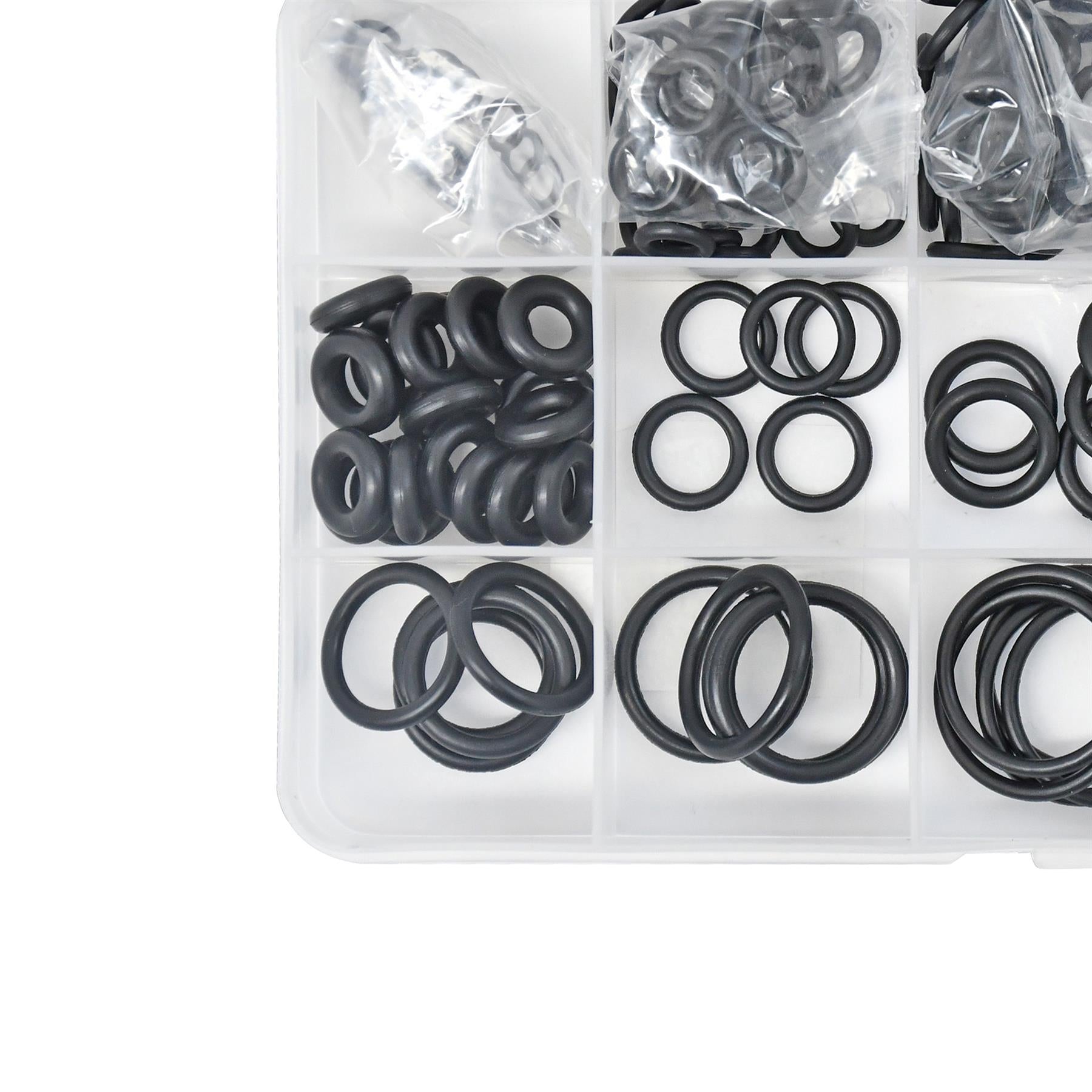 225pcs Black O-Rings Assortment Kit Nitrile Rubber Metric Seals for Plumbing Tap Washer Auto Repair - Image 12