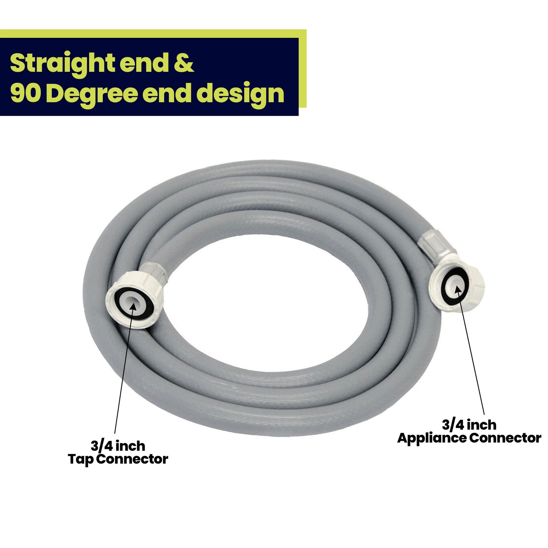 4m Washing Machine Dishwasher Water Inlet Cold Fill Hose Feed Pipe Extension - Image 5