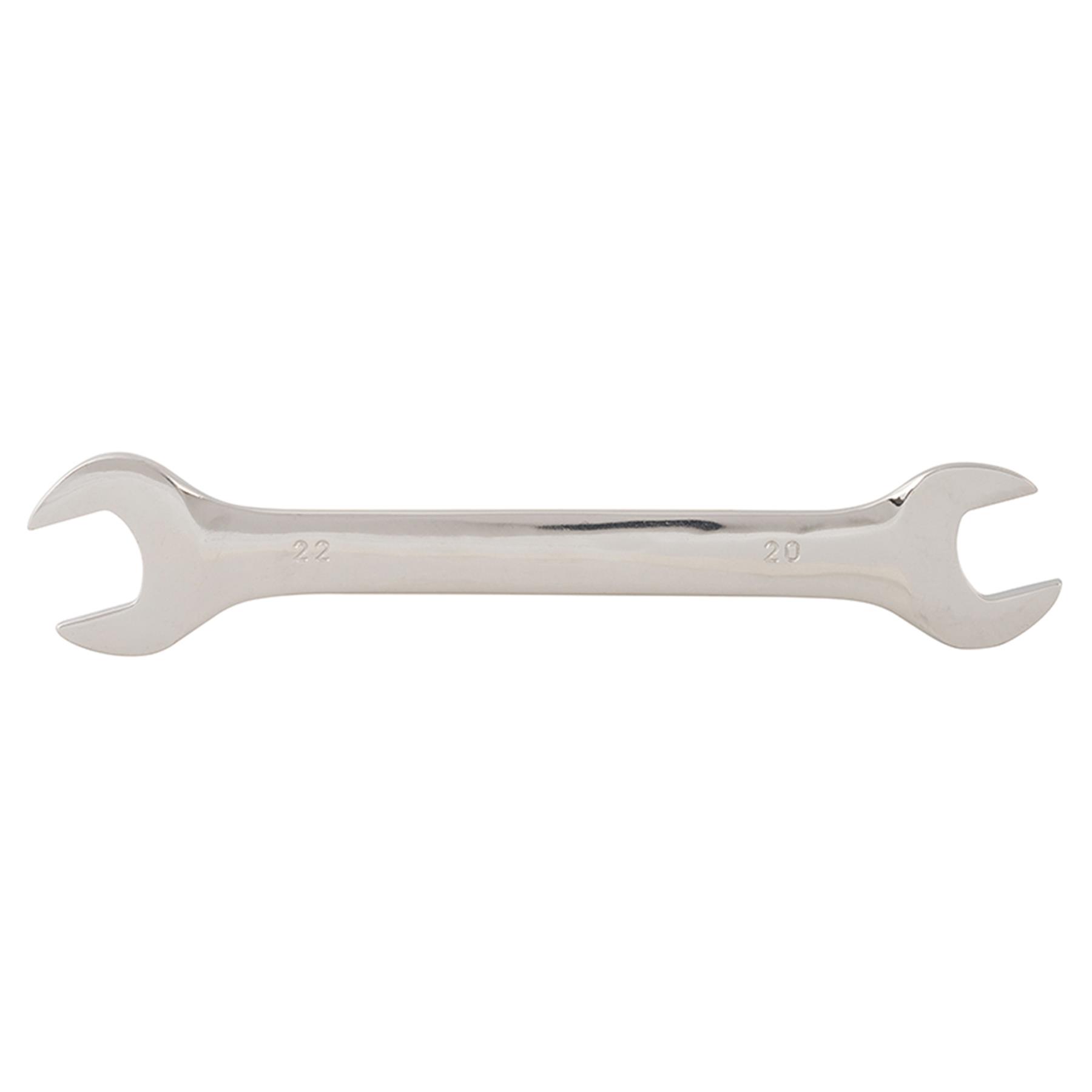 Fixed Head Spanner Open Ended 20mm x 22mm Metric Polished CRV Garage - Image 9