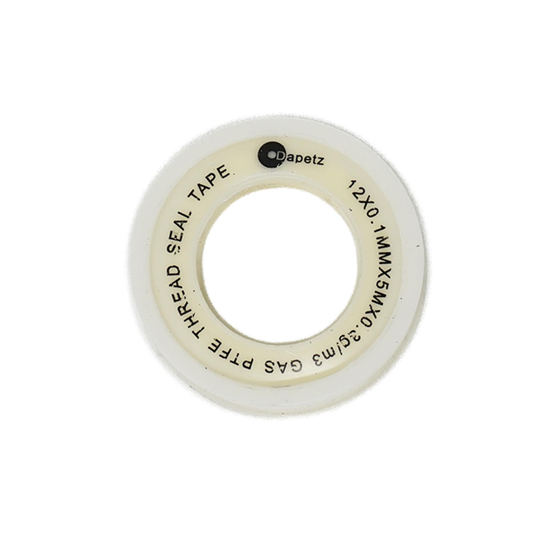 1 x PTFE Tape Gas for Thread Seal White Teflon Tape 12mm x 5m