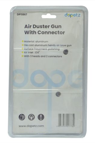 Air Compressor Duster Gun Compressed Air Blow Gun Tool 3 Heads, 2 connectors - Dapetz