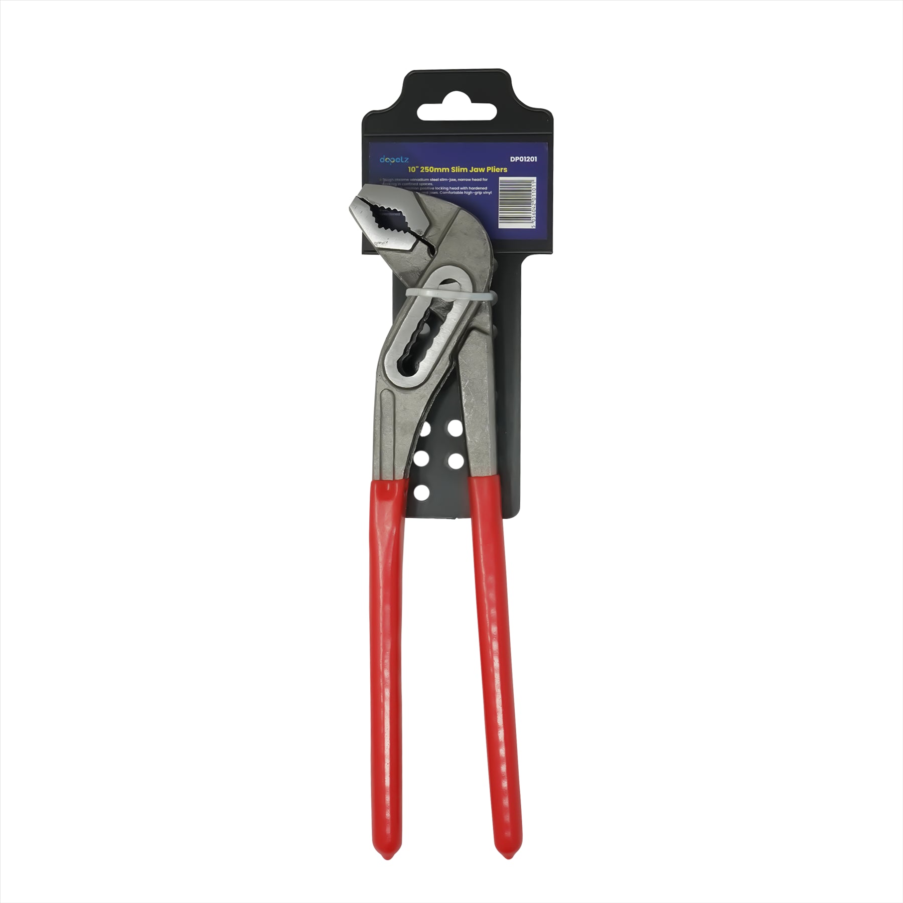 250mm 10" Plumbers Slim Jaw Waterpump Pipe Wrench Pliers Grips Pump Chrome New - Image 11