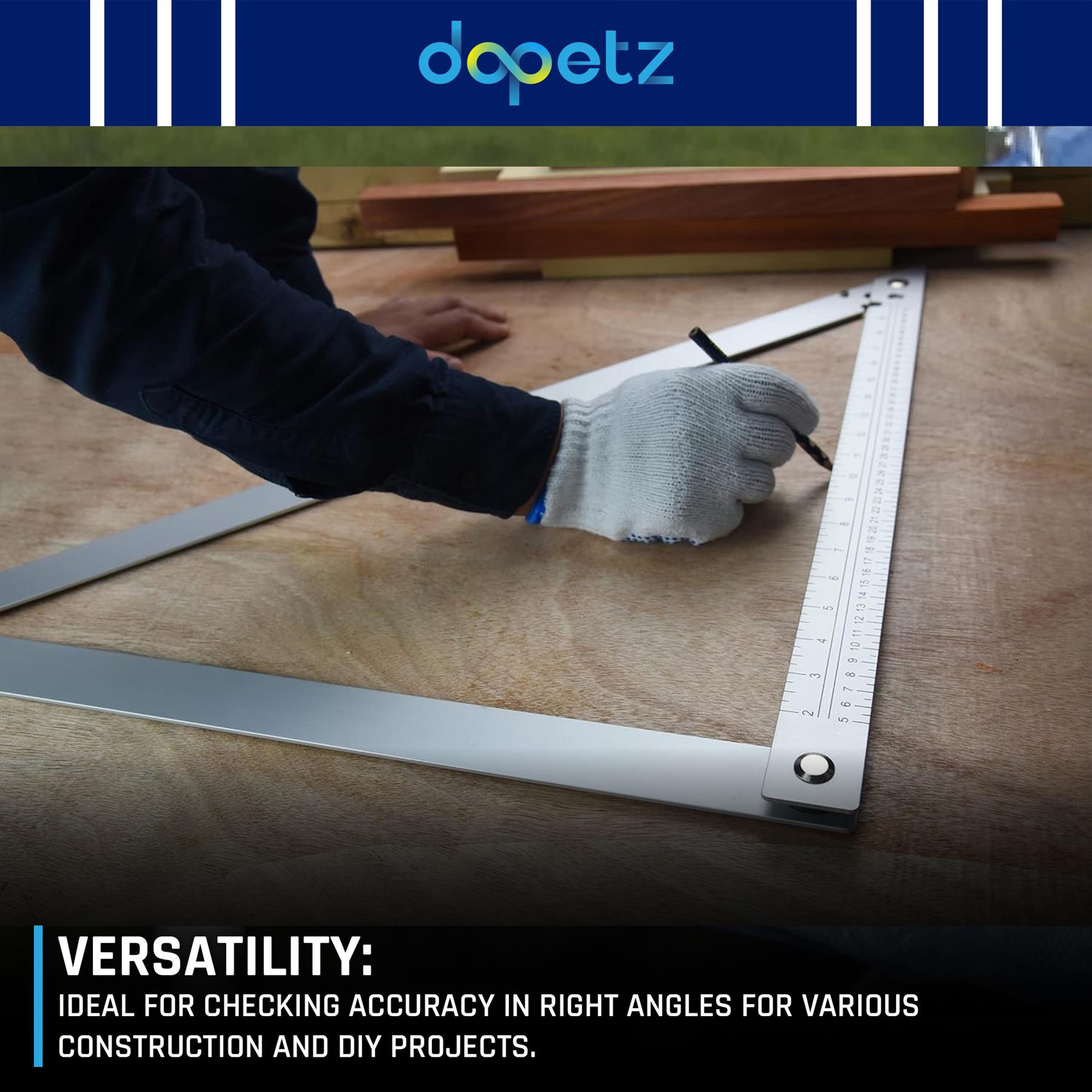 NEW Aluminium Folding Square - 24 600mm tilling carpentry and roofing Tools - Image 5