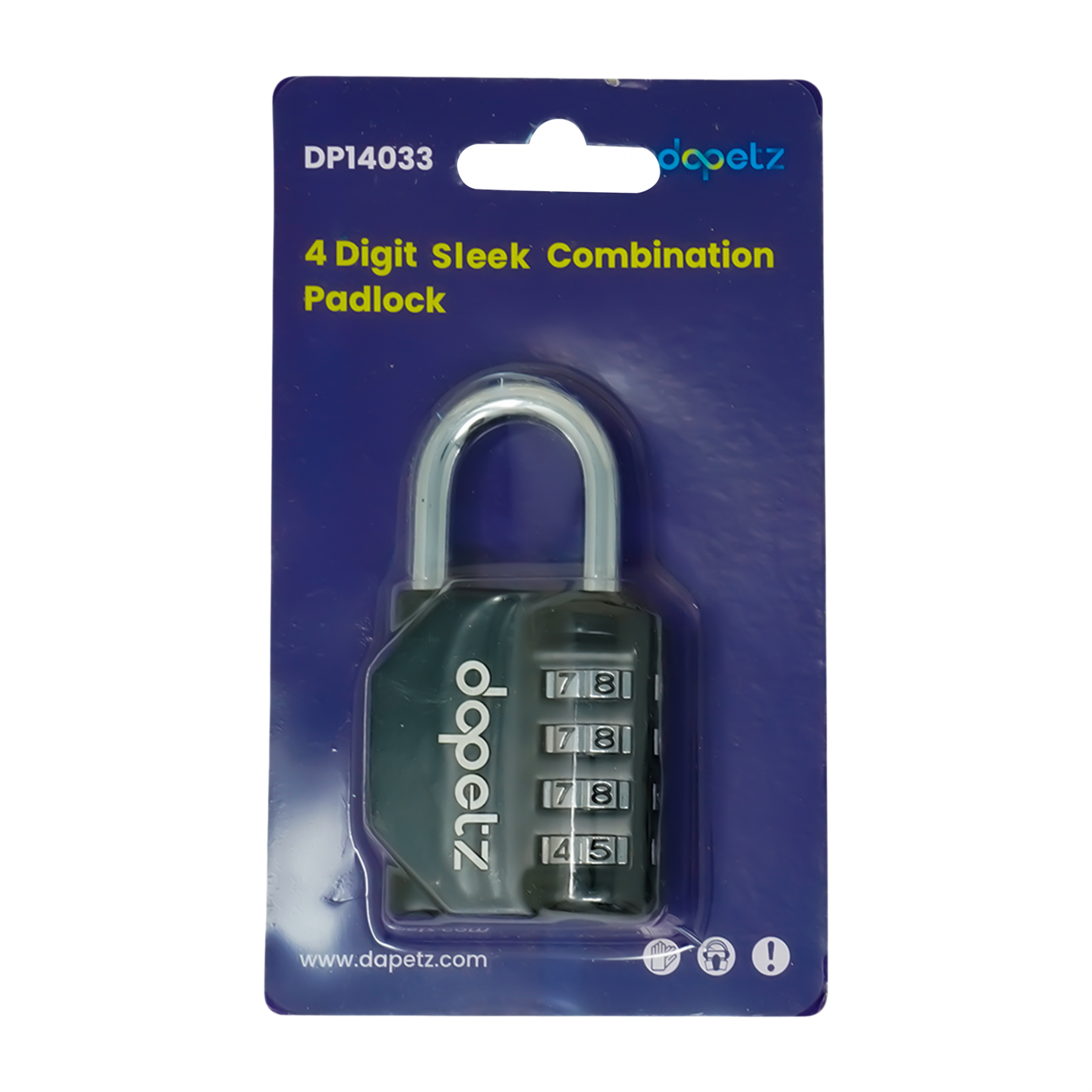 4 Digit Combination Lock Padlock Sleek Weatherproof Heavy Duty Locker Gym Travel - Image 8