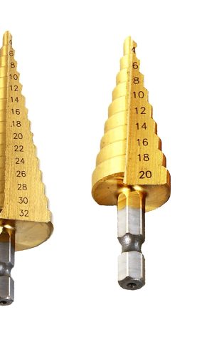 3PC HSS Step Cone Drill Titanium