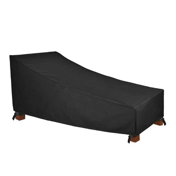 Garden Sun Lounger Cover 420D Polyester Water Repellent Windproof UV Resistant Outdoor Chair 200x80x40cm