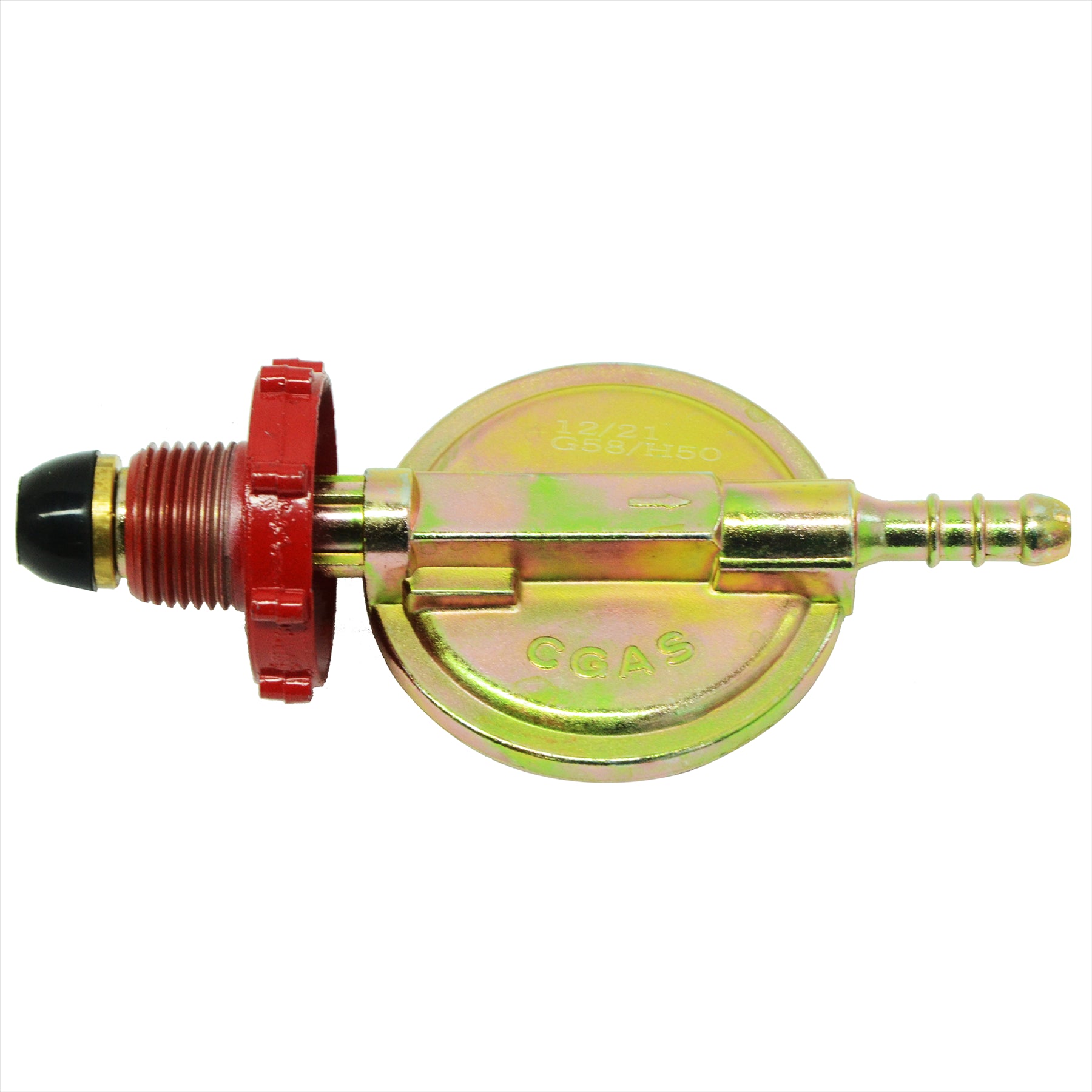 Propane Gas Regulator 37mbar POL Handwheel BBQ Camping Fits Calor Flogas Bottles 8mm Hose Tail - Image 12