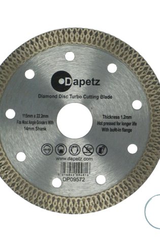 Diamond Cutting Disc 115×22.2mm for Angle Grinder – Super Thin Fast Cut on Tiles, Stone, Marble