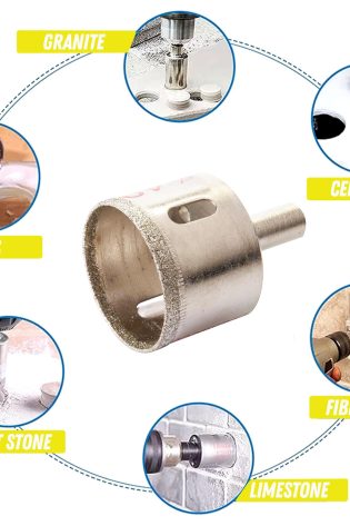 Diamond Holesaw Ceramic Tile Tiling Drill Bit Hole Cutter Cutting Tool 40mm By Dapetz - Dapetz