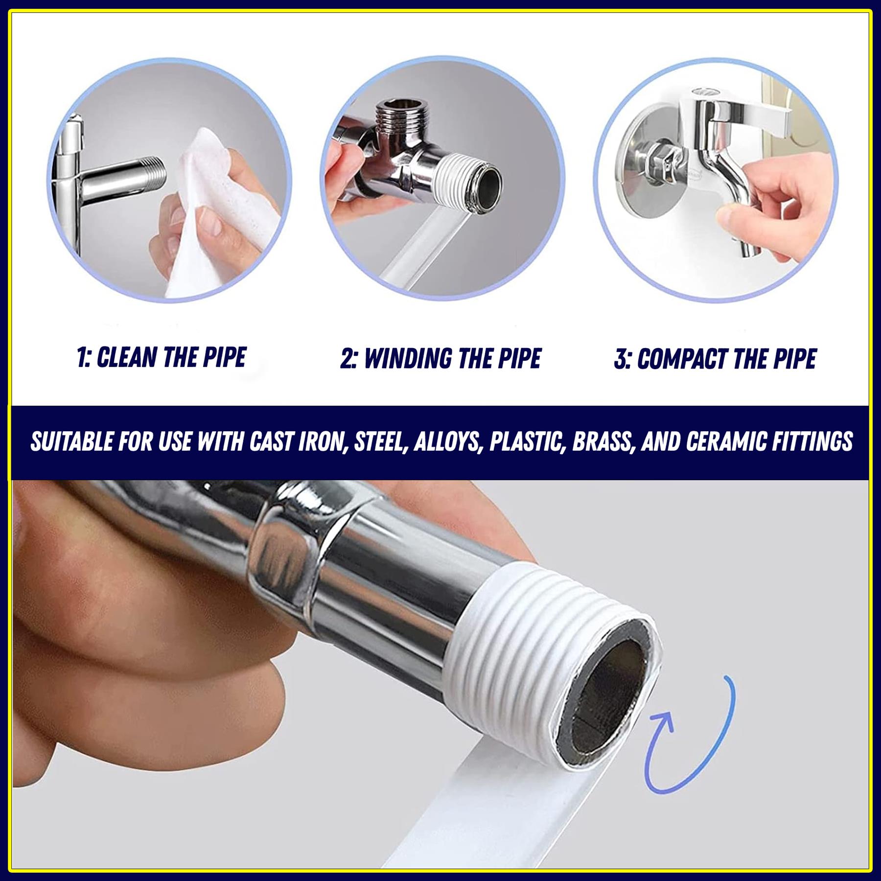 1 x PTFE Tape Water for Thread Seal White Teflon Tape 12mm x 12m - Image 4