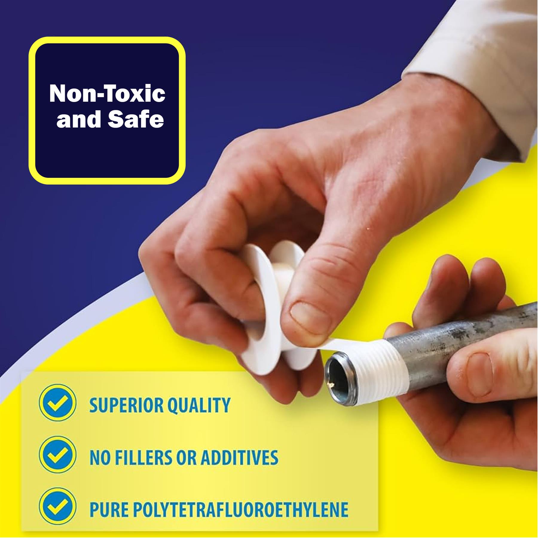 1 x PTFE Tape Gas for Thread Seal White Teflon Tape 12mm x 5m - Image 6