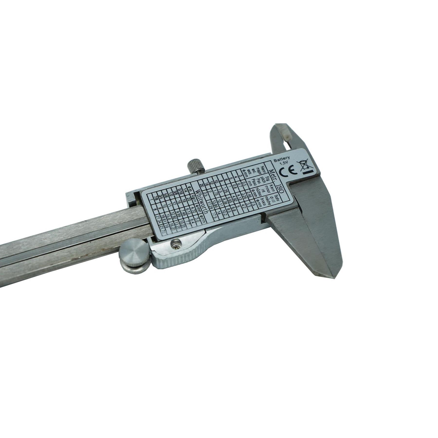 6'' Digital Vernier Caliper 150mm – Stainless Steel Micrometer Gauge, 0.02mm Precision Tool - Image 6