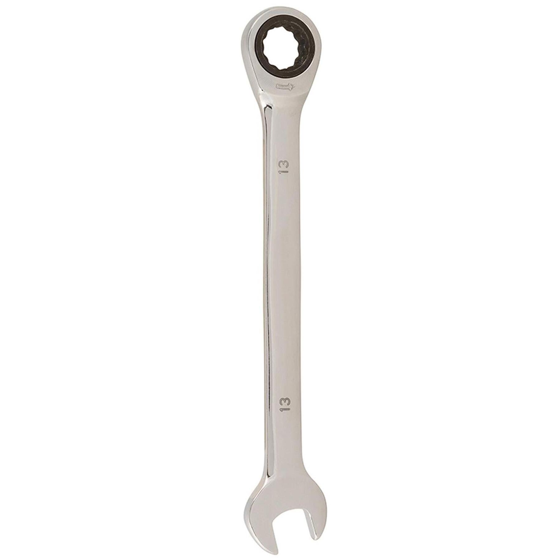 Fixed Head Ratchet Spanner Ratcheting Combination Wrench Chrome Vanadium Steel 13mm Spanner - Image 4