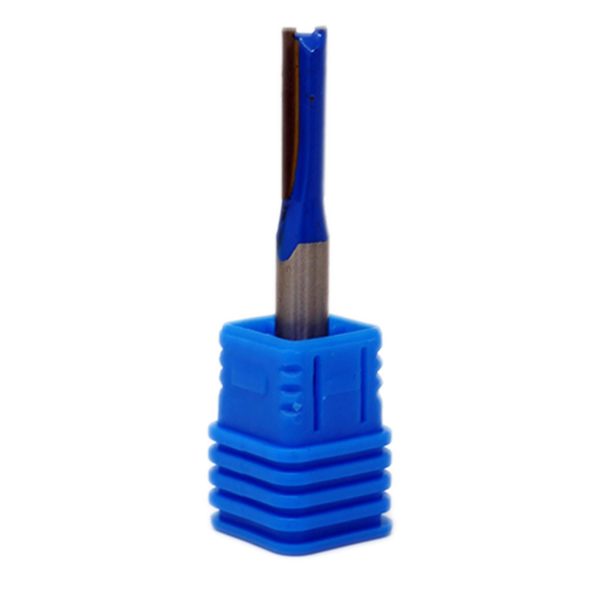 Straight 2 Flute Router Bit Cutter 1/4" Shank Carbide TCT Groove Metric 6 x 20mm