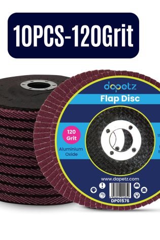 10x Flap Discs 115mm Sanding 120 Grit Grinding Wheels Disc 4.5" Aluminium Oxide