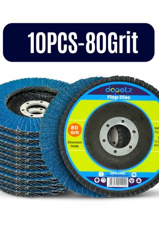 10x Flap Discs 115mm Sanding 80 Grit Grinding Wheels Disc 4.5" Zirconium Oxide