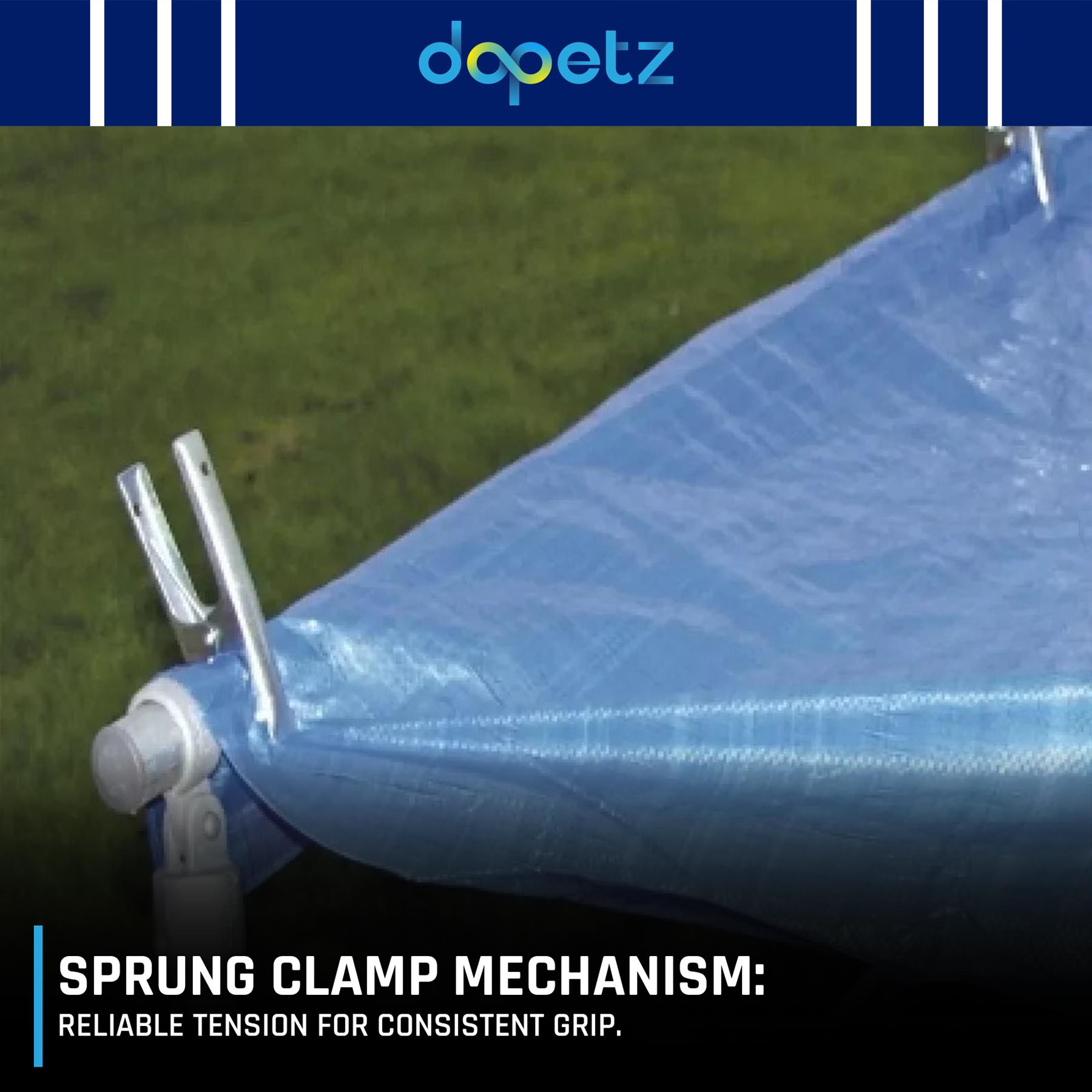 MARKET STALL SPRING CLAMPS 6" Large Metal Heavy Duty Clip Fix Tarpaulin Sheet - Image 5