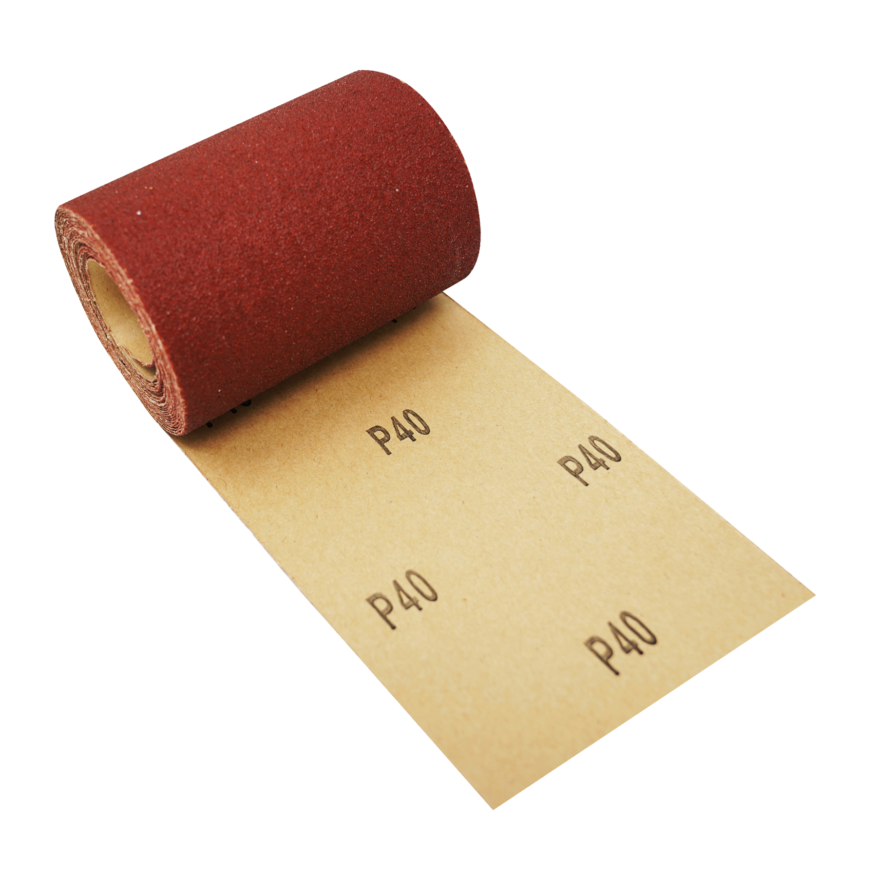 Aluminium Oxide Sanding Roll 115mm 5m Red Grit 40 Sandpaper Sand Woodwork