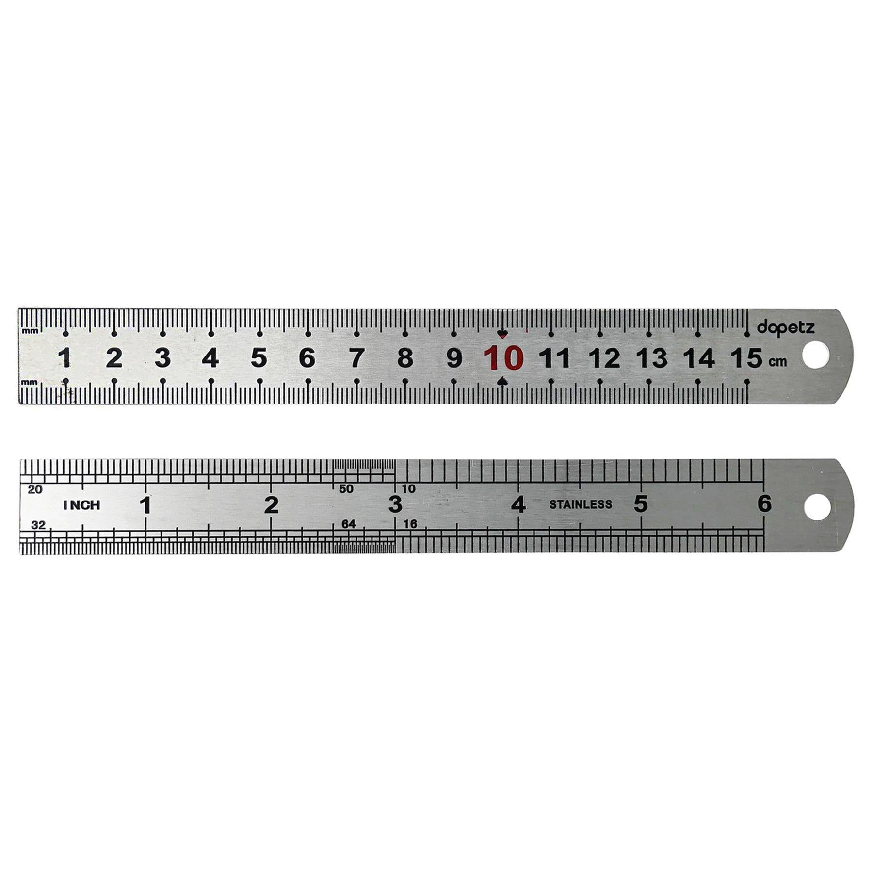 Stainless Steel Metal Ruler 6in 150mm Precision Measuring Tool Dual Metric Imperial Straight Edge - Image 5
