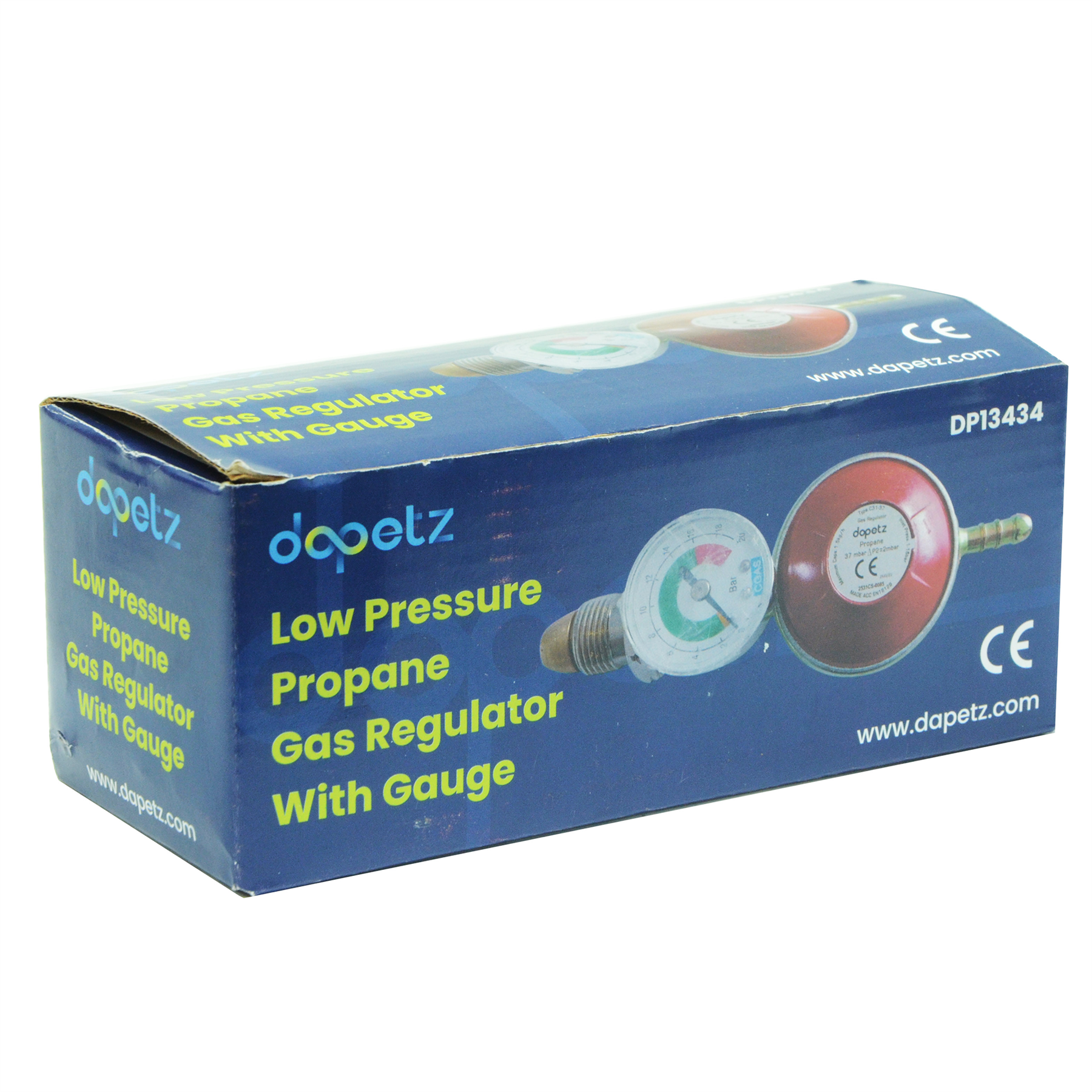 Propane Gas Regulator 37mbar With Pressure Gauge 16 bar Screw In Male Pol 5/8" - Image 6