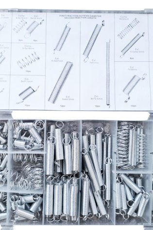 Spring Assortment Pack 200Pc BZP Spring Steel For Corrosion Resistance 885554