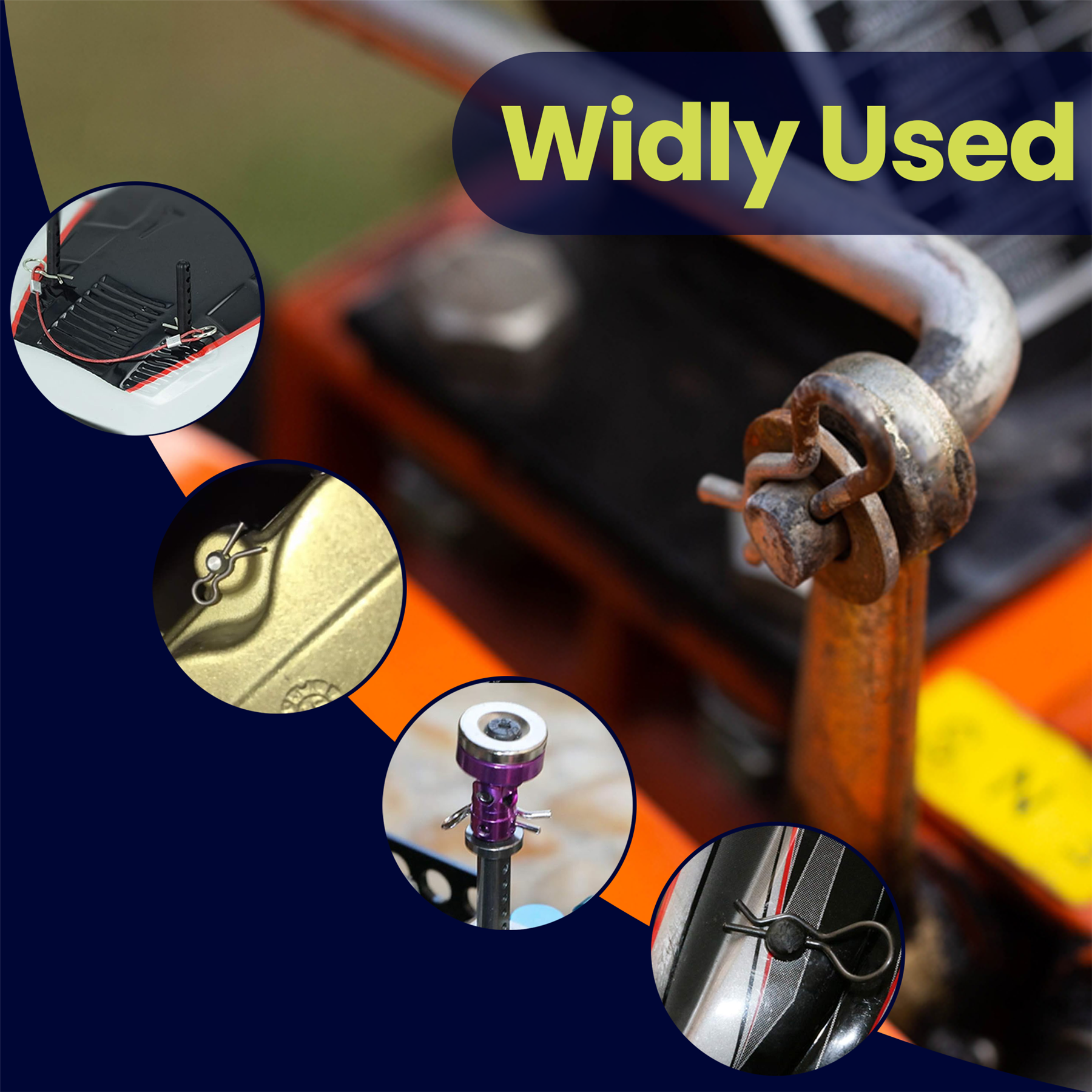 New 150pc Hair Pin Set Hitch R Clip Lynch Cotter Assortment - Image 5