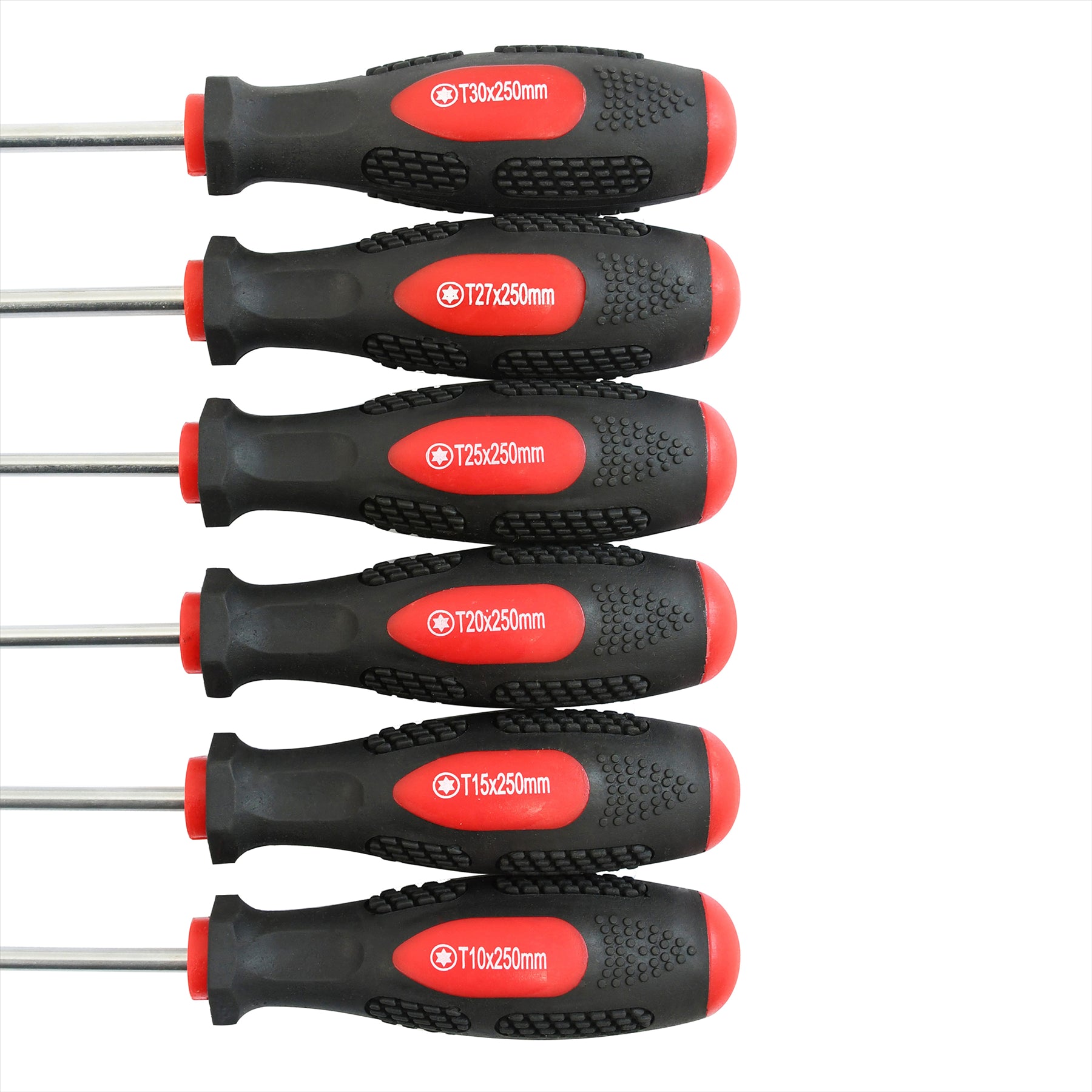 6Pc 250Mm TORX Star Screwdriver Set T10 T15 T20 T25 T27 T30 Torx - Image 4