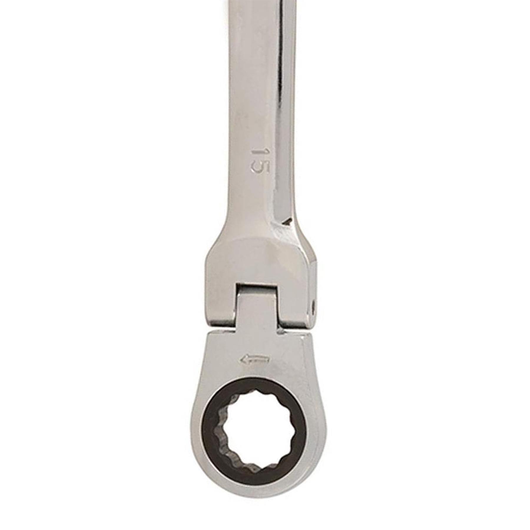 15mm Flexible Head Ratchet Metric Spanner Open End & Ring Guaranteed - Image 10
