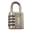 4 Digit Combination Padlock Heavy Duty Outdoor Lock Gym Travel Luggage Locker Grey