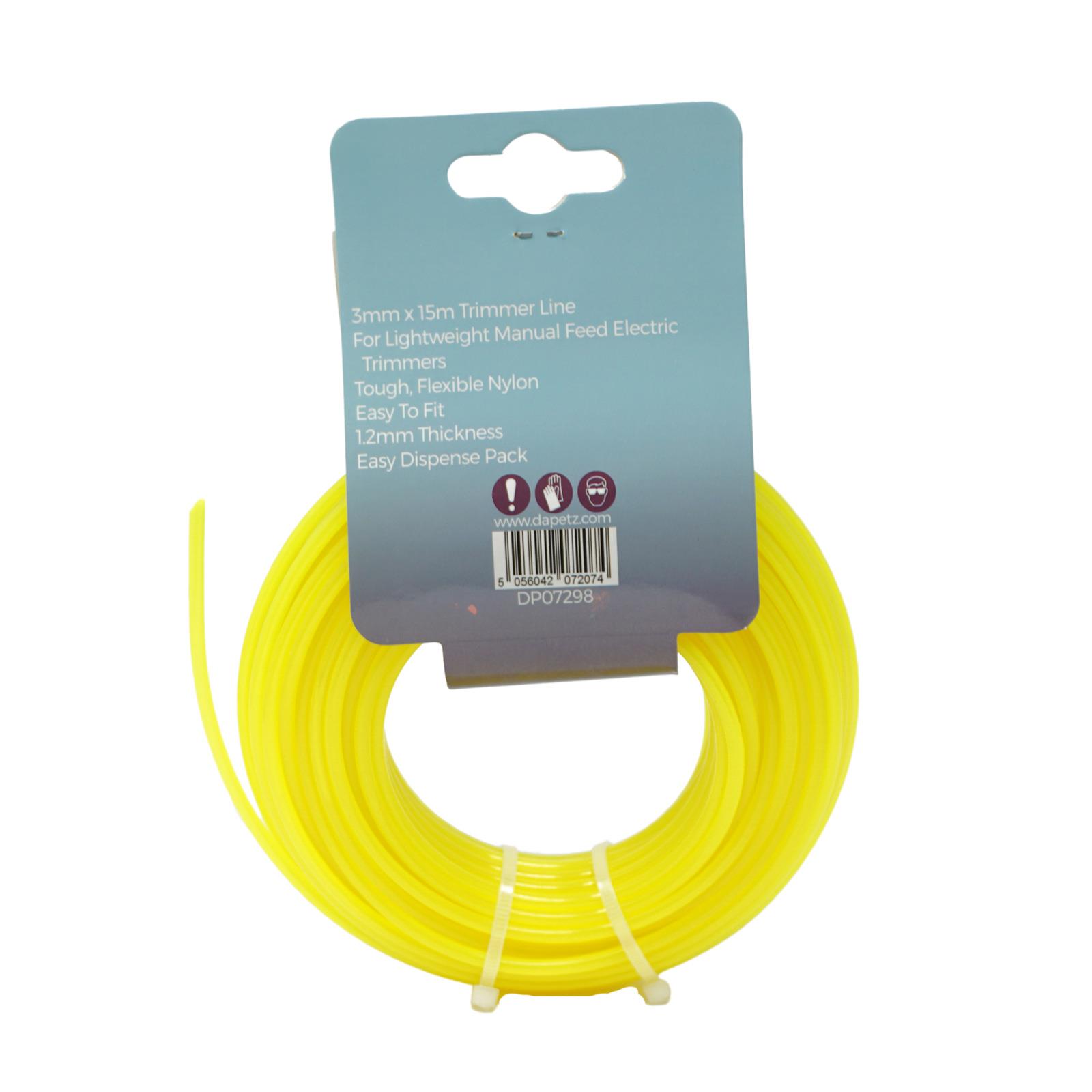 Yellow Strimmer Line 3mm x 15m Professional Nylon Round Trimmer Wire for Grass Trimmers Brushcutters - Image 6