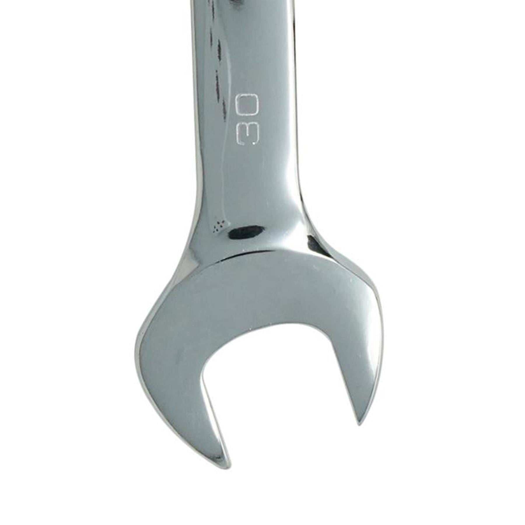 Fixed Head Combination Spanner Open Ended 30mm x 32mm Metric Polished CRV Garage - Image 11