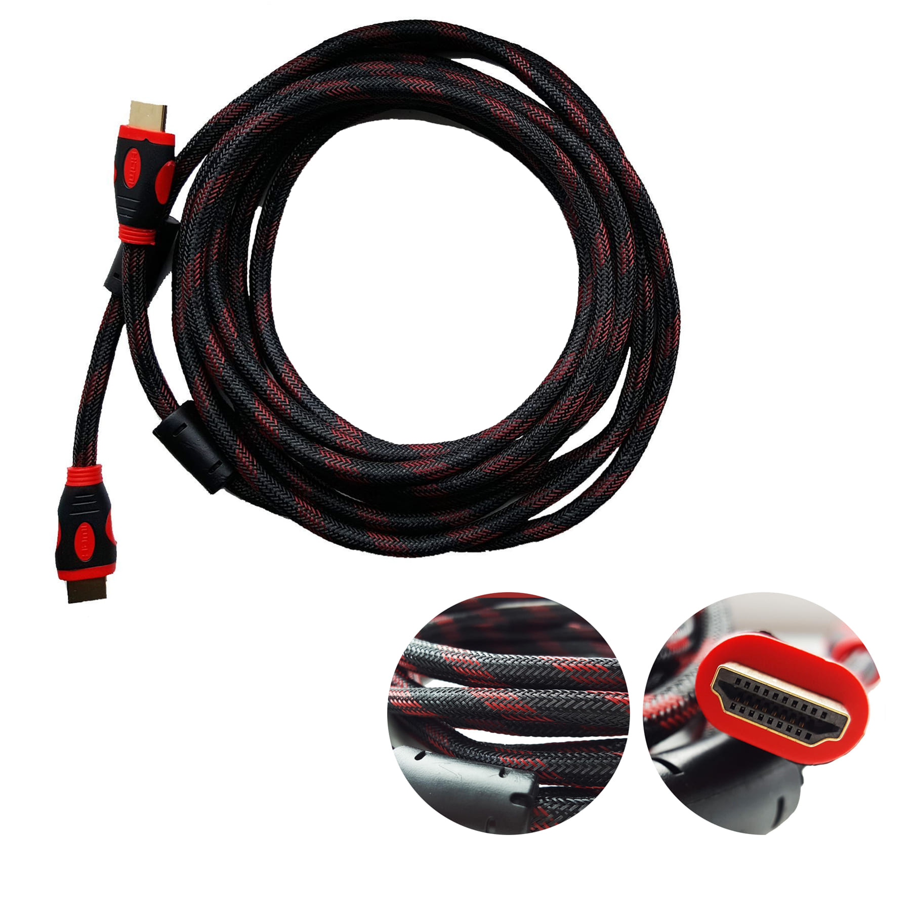 PREMIUM 4K HDMI CABLE 2.0 HIGH SPEED GOLD PLATED BRAIDED LEAD 2160P 3D HDTV UHD 5 METER - Image 2