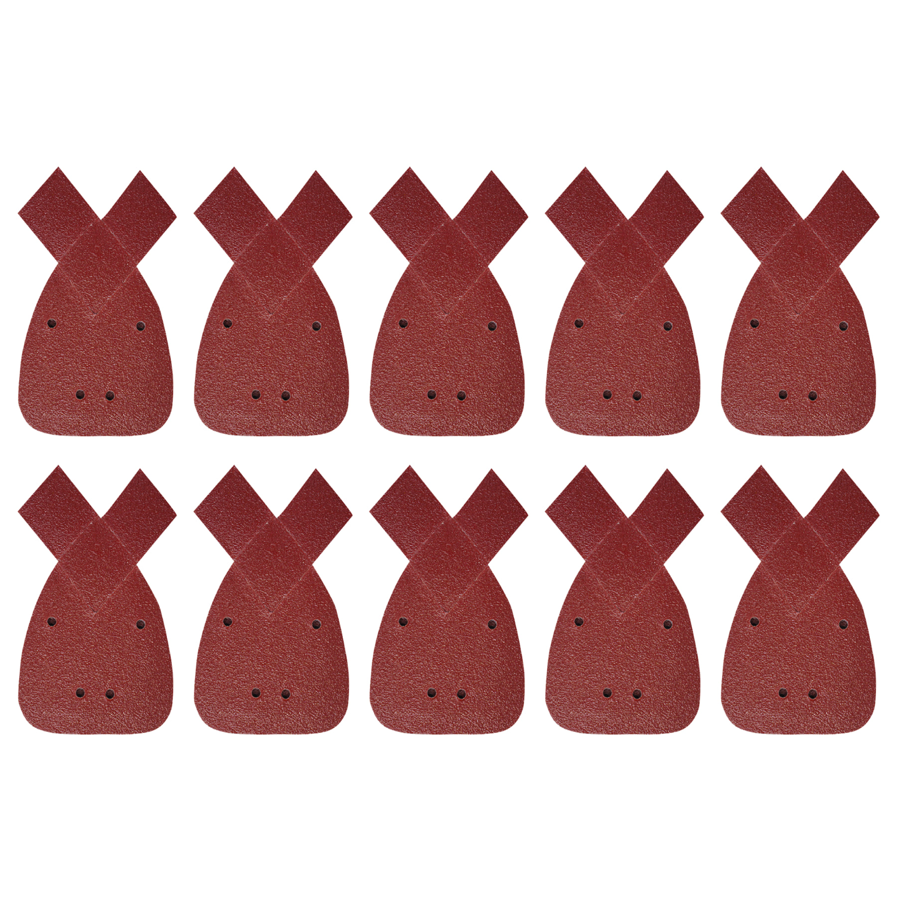 80 Grits Mouse Sanding Sheets Hook & Loop Sander Pads 4-Holes Sand Paper 10PCS