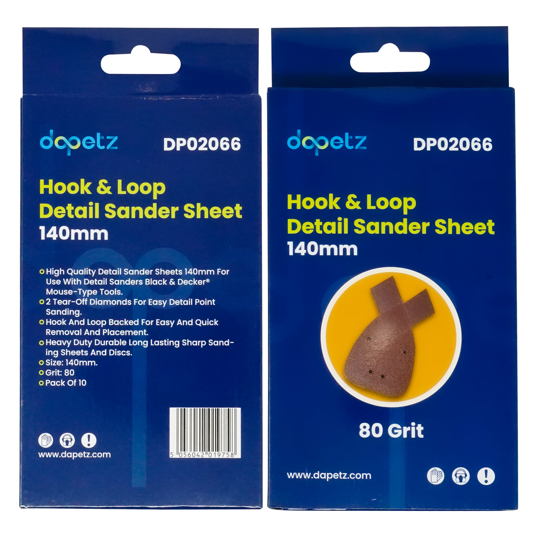 80 Grits Mouse Sanding Sheets Hook & Loop Sander Pads 4-Holes Sand Paper 10PCS - Image 10