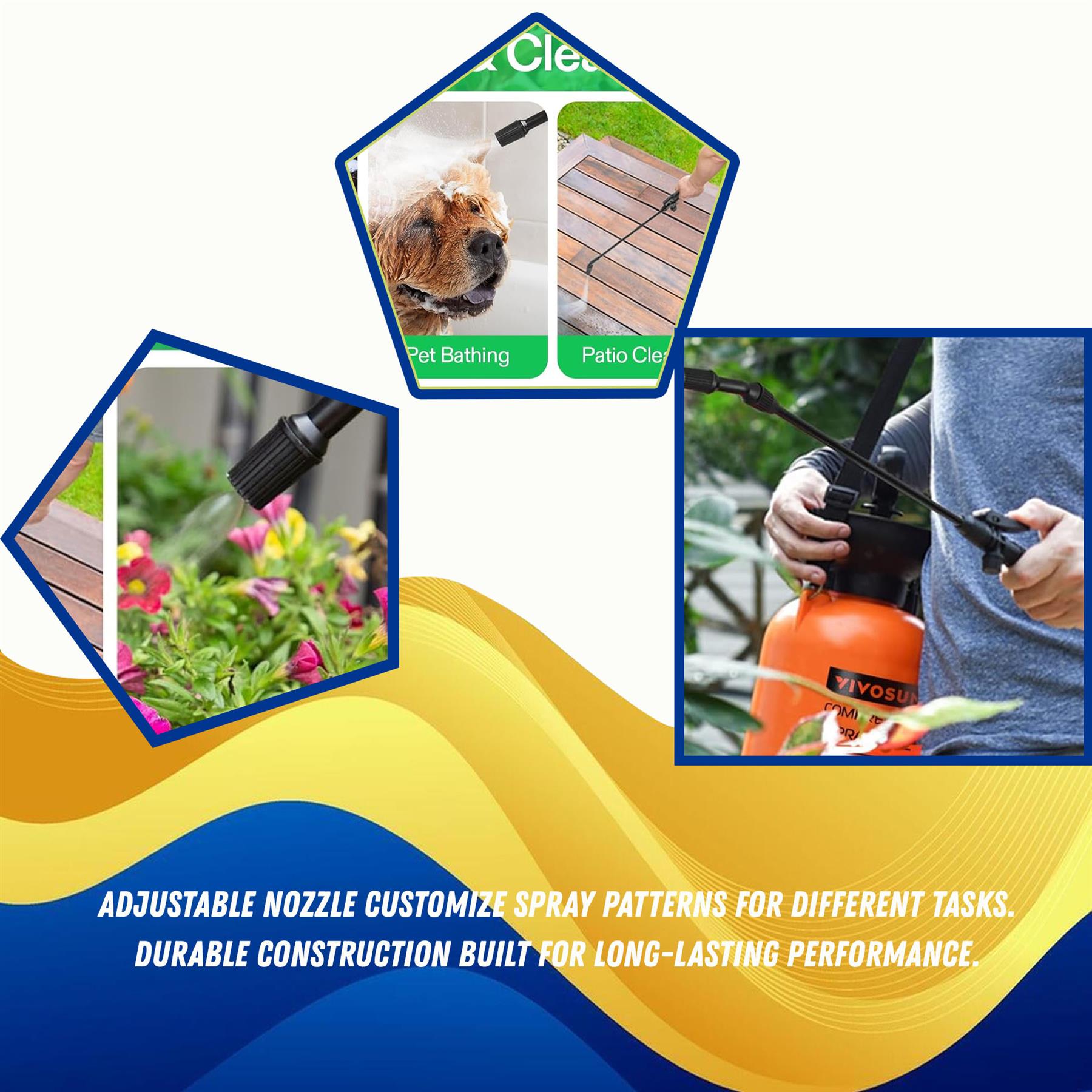 8L Pressure Sprayer Bottle Pump Action for Fertilizer Pesticides Fungicides Weed Killer Indoor Outdoor - Image 3