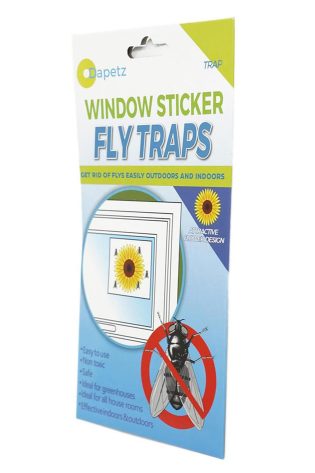 1PCS Window Fly Traps, Sunflower Style Flies & Bug Window Fly Trap Stickers For Indoor Insect Flies